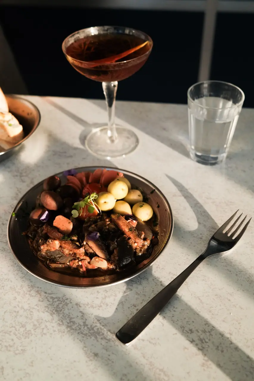 Gourmet plated dish